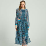 SAPPHIRE hollow out mesh dress