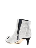 Cinderella embellished ankle boots in silver