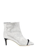 Cinderella embellished ankle boots in silver