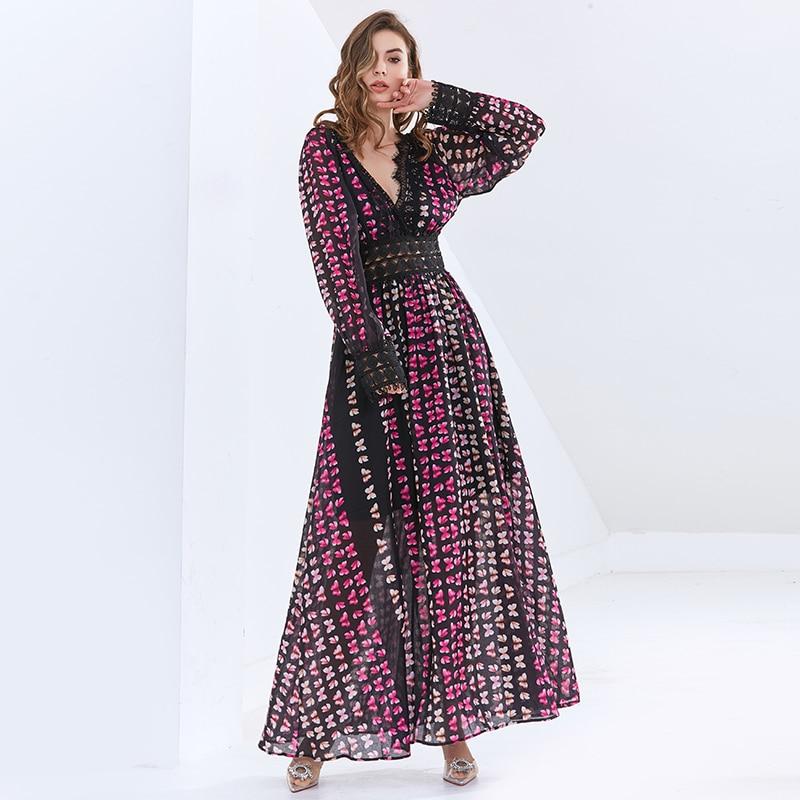 AMARA Butterfly Print Maxi Dress