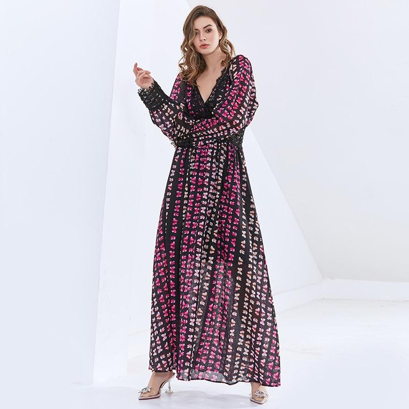 AMARA Butterfly Print Maxi Dress