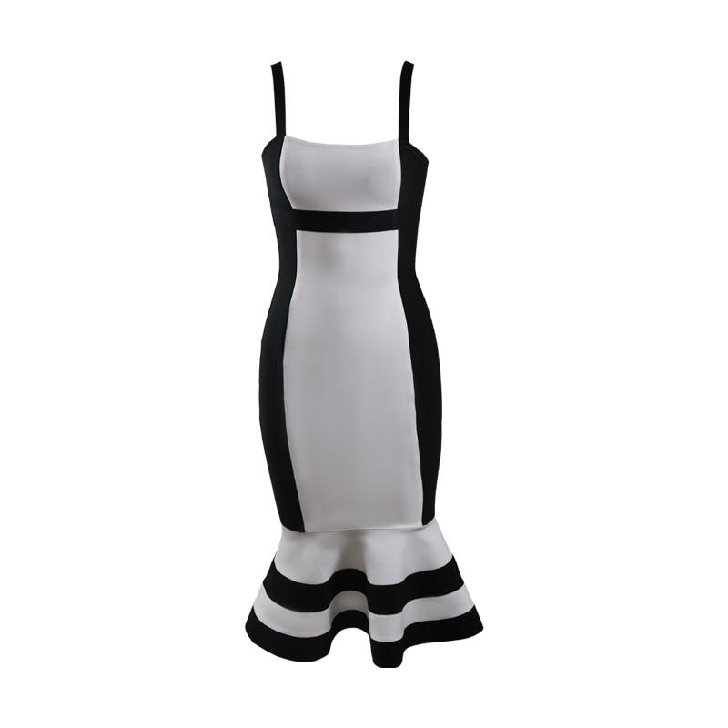 ANNETTE Color-block Bodycon Midi Dress