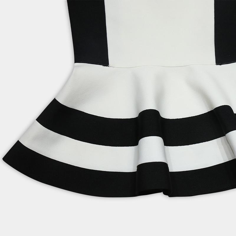 ANNETTE Color-block Bodycon Midi Dress