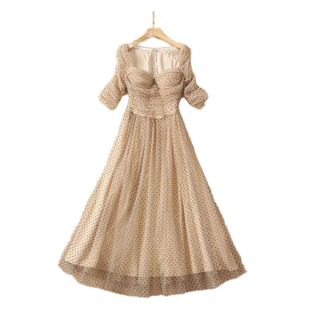 CAITLIN Mesh Midi Dress