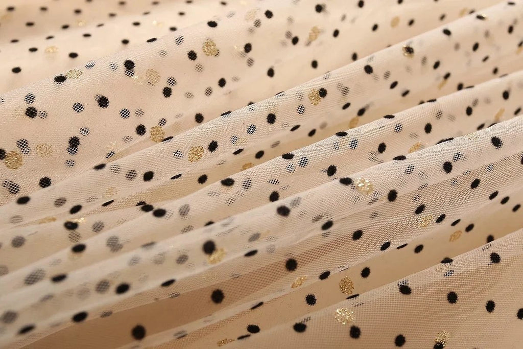 CAITLIN Mesh Midi Dress