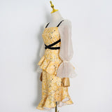 CARINA Fancy Midi Dress