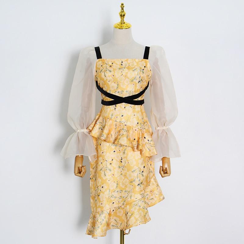 CARINA Fancy Midi Dress