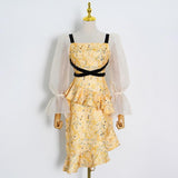 CARINA Fancy Midi Dress