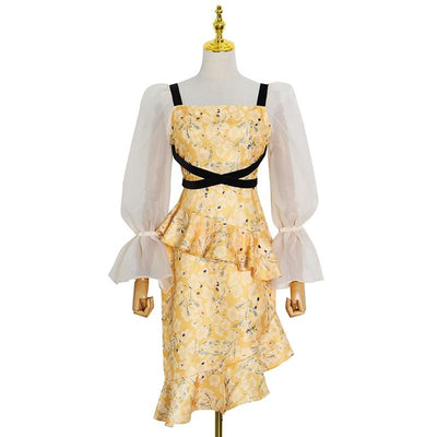 CARINA Fancy Midi Dress