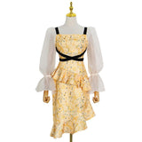 CARINA Fancy Midi Dress