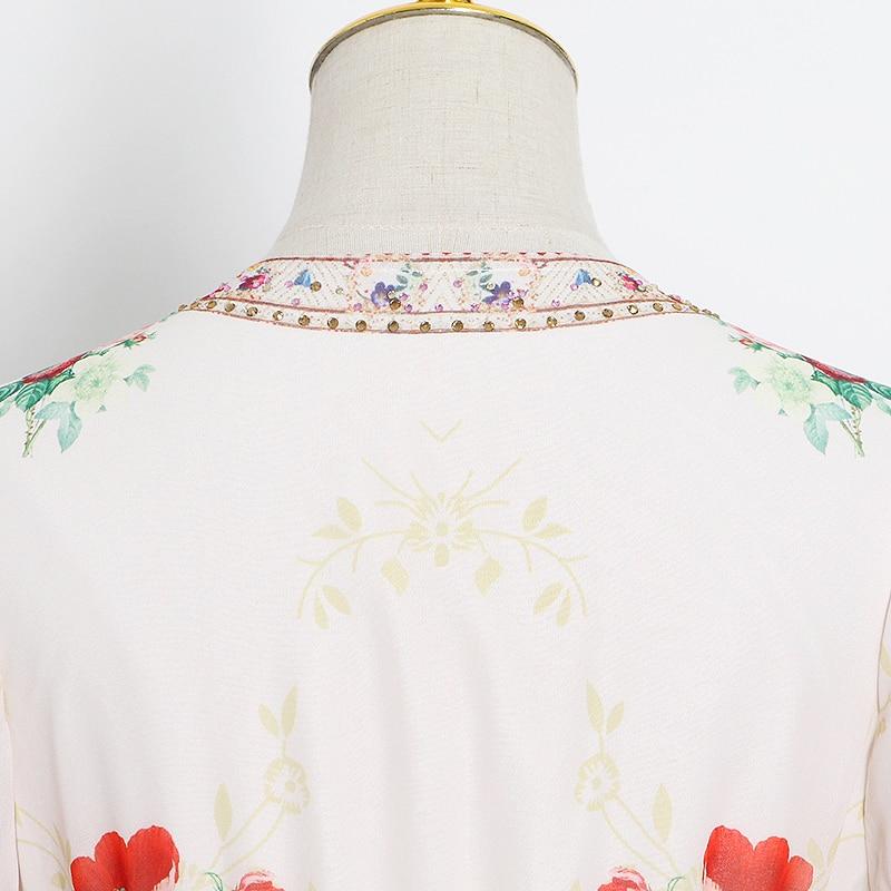 CASSEY floral V-Neck maxi dress