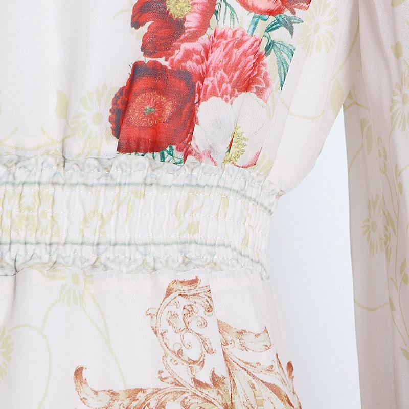 CASSEY floral V-Neck maxi dress