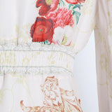 CASSEY floral V-Neck maxi dress