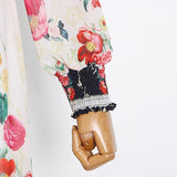 CASSEY floral V-Neck maxi dress