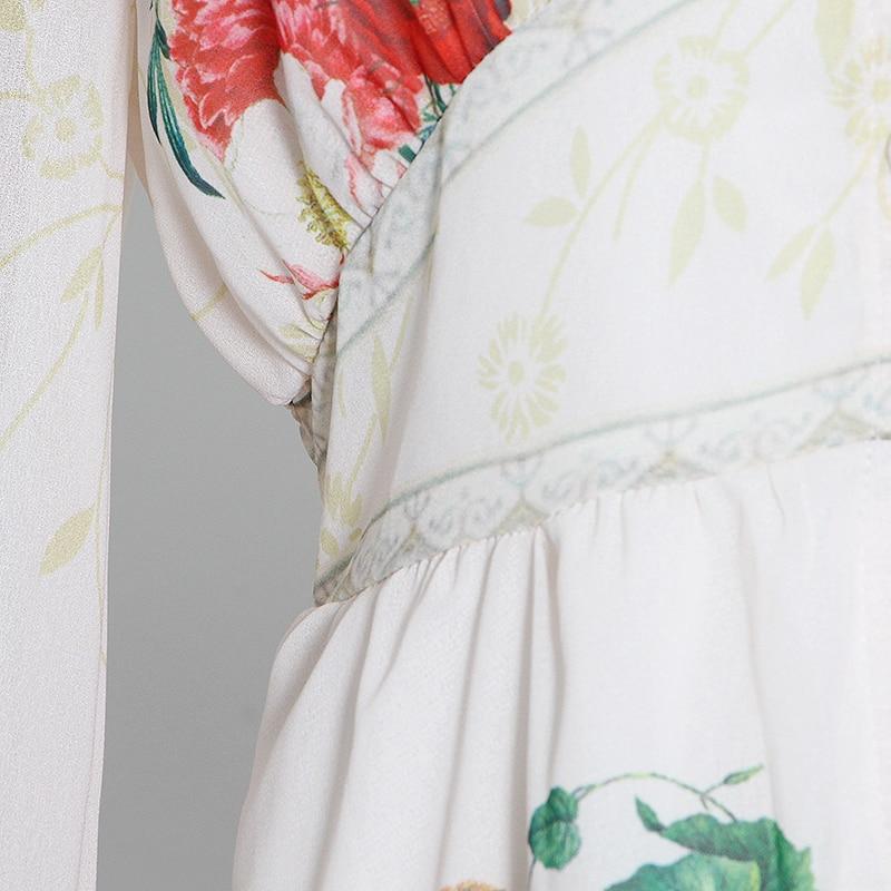 CASSEY floral V-Neck maxi dress