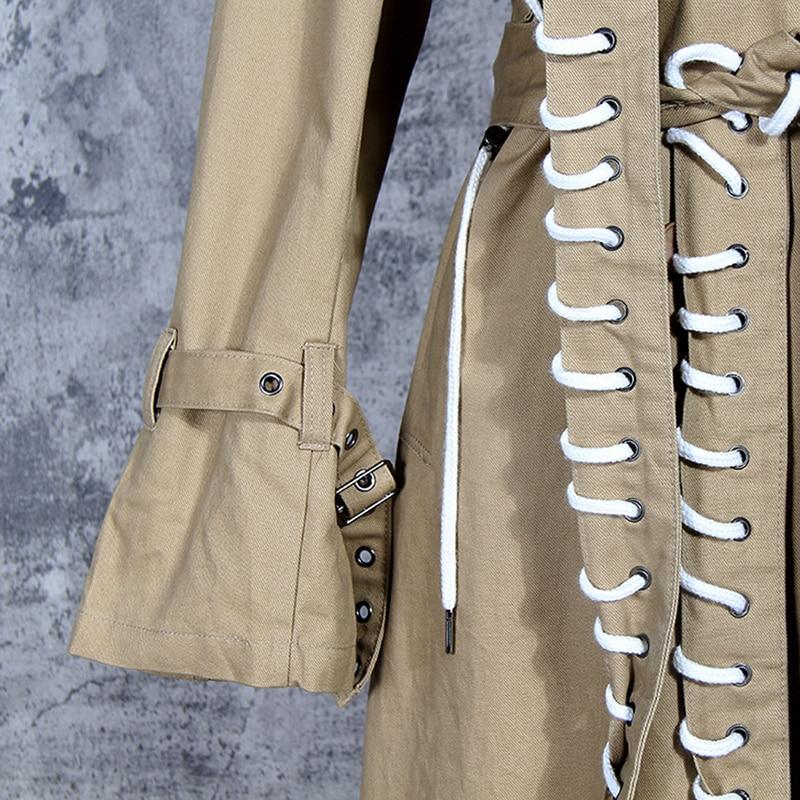 Double-breasted Stitched Embellished Coat-coat-Primetime-Looks