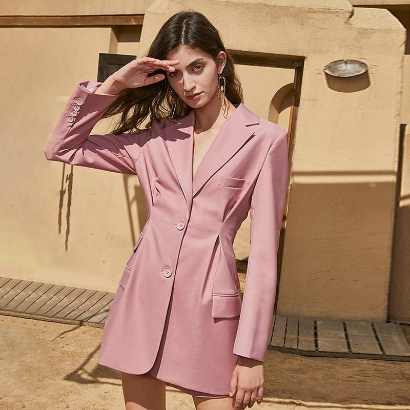 INA Classy Mini Blazer Dress in pink