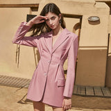 INA Classy Mini Blazer Dress in pink