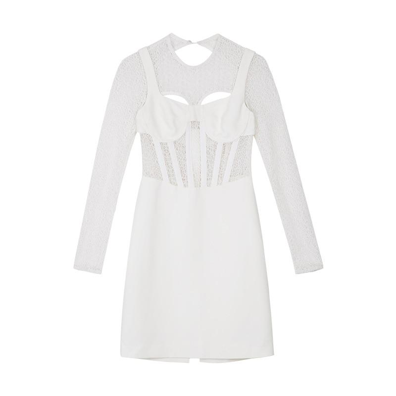 KARA Elegant Mesh Mini Dress-Dresses-Primetime-Looks