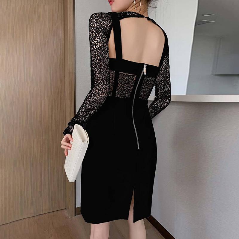 KARA Elegant Mesh Mini Dress-Dresses-Primetime-Looks