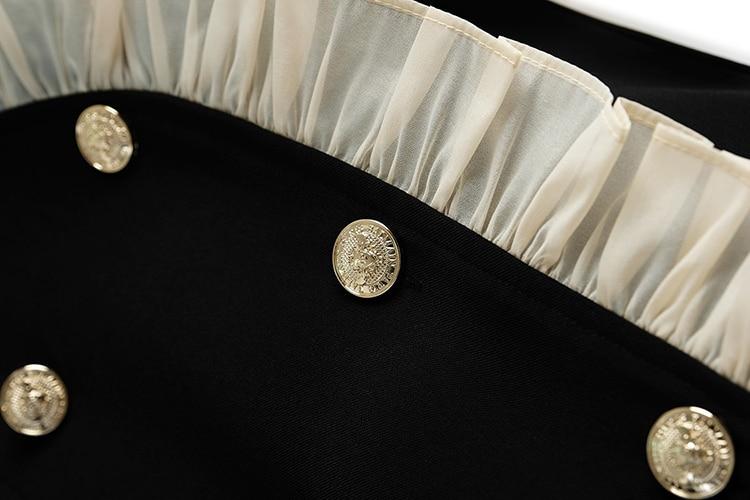 KRIZZETTE Ruffled Trim Mini Dress