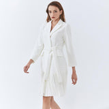 LAUREN Pleated Midi Dress