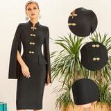 LISA Cloak Sleeve Midi Dress in colors