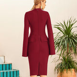 LISA Cloak Sleeve Midi Dress in colors