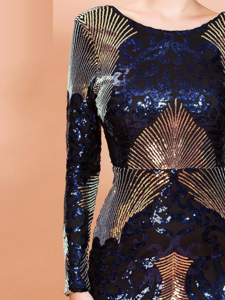 NEW VOLCANA sequinned mini dress