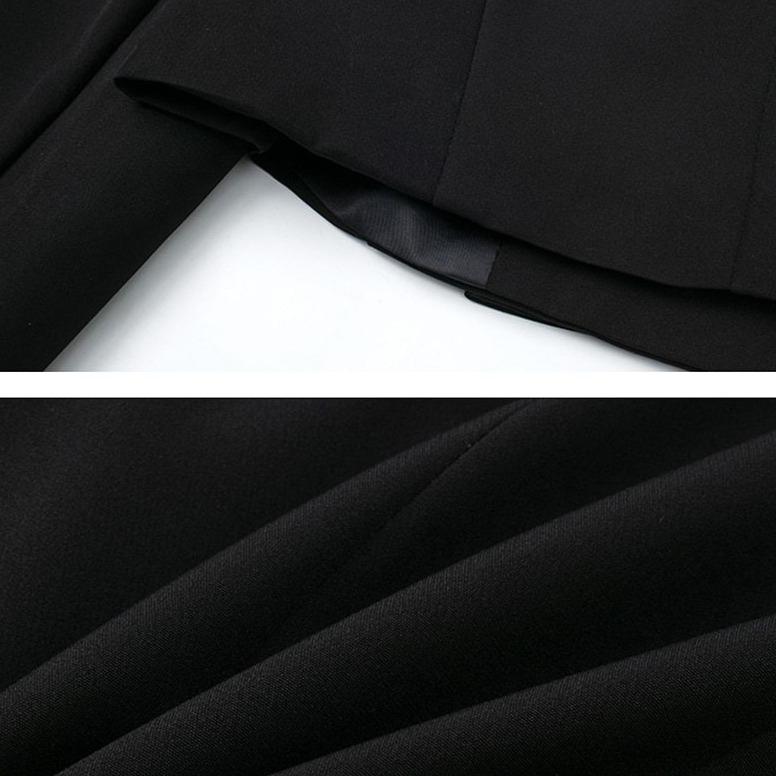 Notched Lapel Cropped Blazer