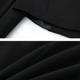 Notched Lapel Cropped Blazer