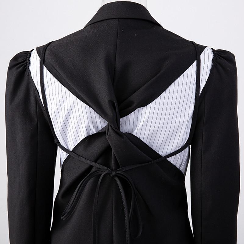 Notched Lapel Deconstructed Blazer
