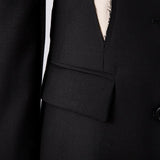 Notched Lapel Deconstructed Blazer