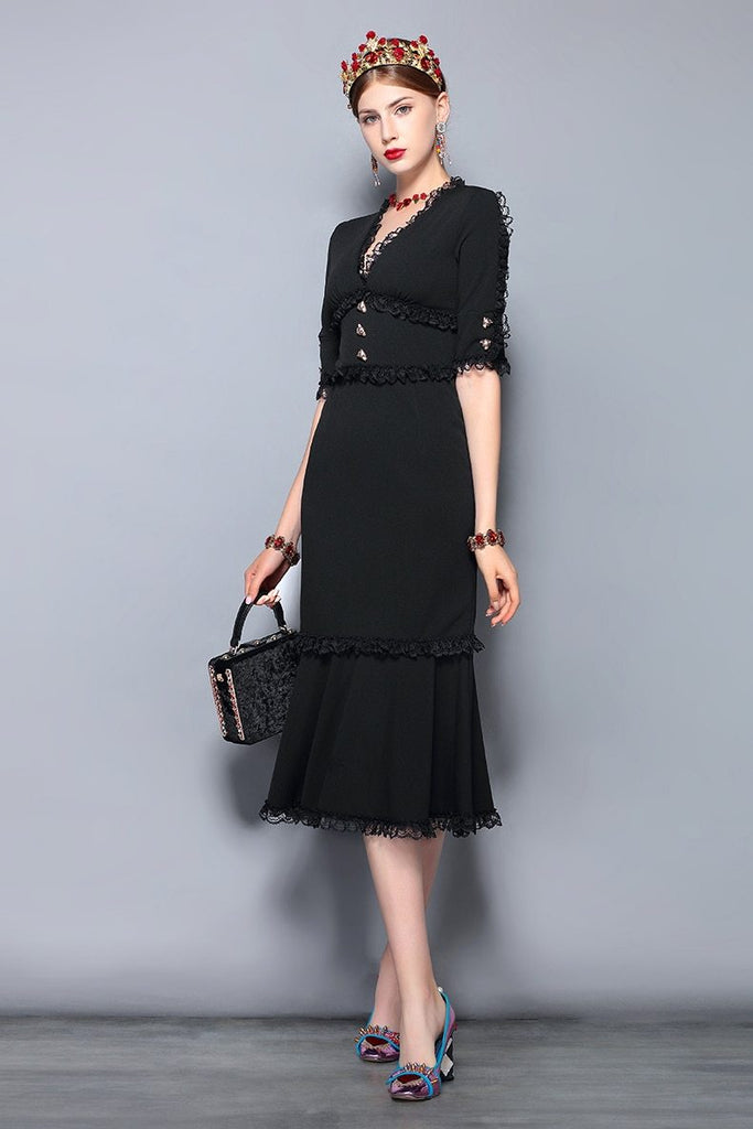 OLIVIA Vintage Midi Dress