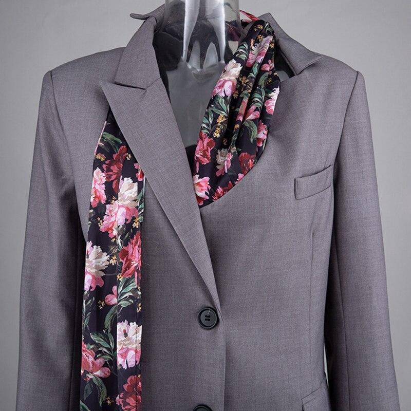 Primetime Looks-Patchwork classic blazer in gray