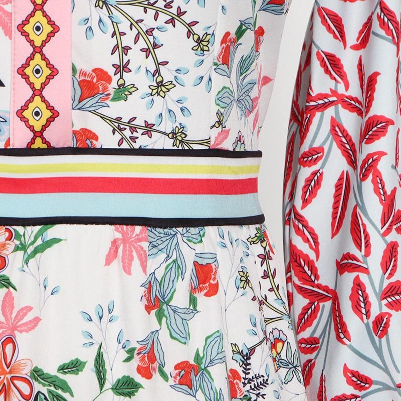 Patchwork Floral Bohemian Mini Dress