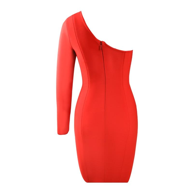 ROSINDA One-shoulder Bodycon Mini Dress