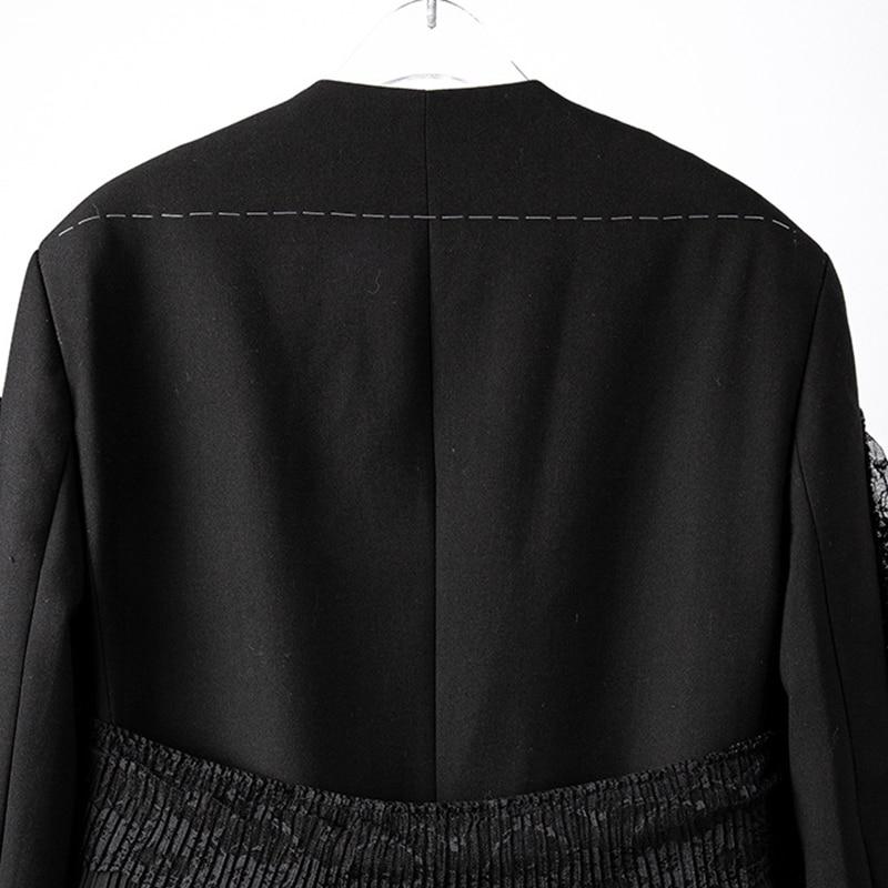 Ruffles and Pleats Loose Fit Blazer