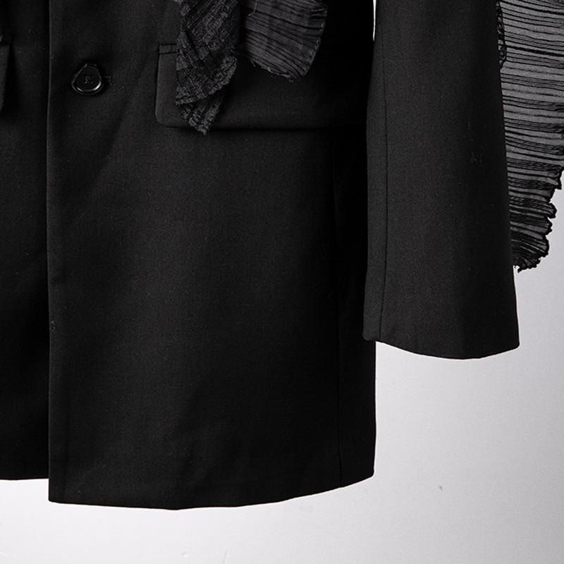 Ruffles and Pleats Loose Fit Blazer