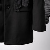 Ruffles and Pleats Loose Fit Blazer