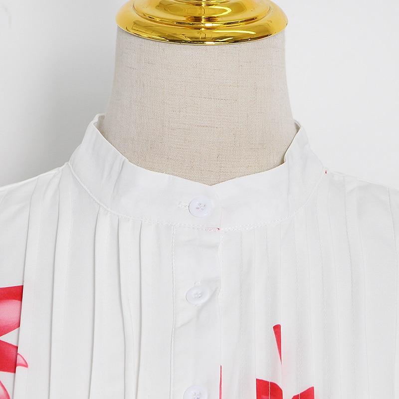 SHIRLEY Pleated Floral Print Midi Dress