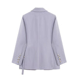 Primetime Looks-Smart and Chic Blazer in powder blue