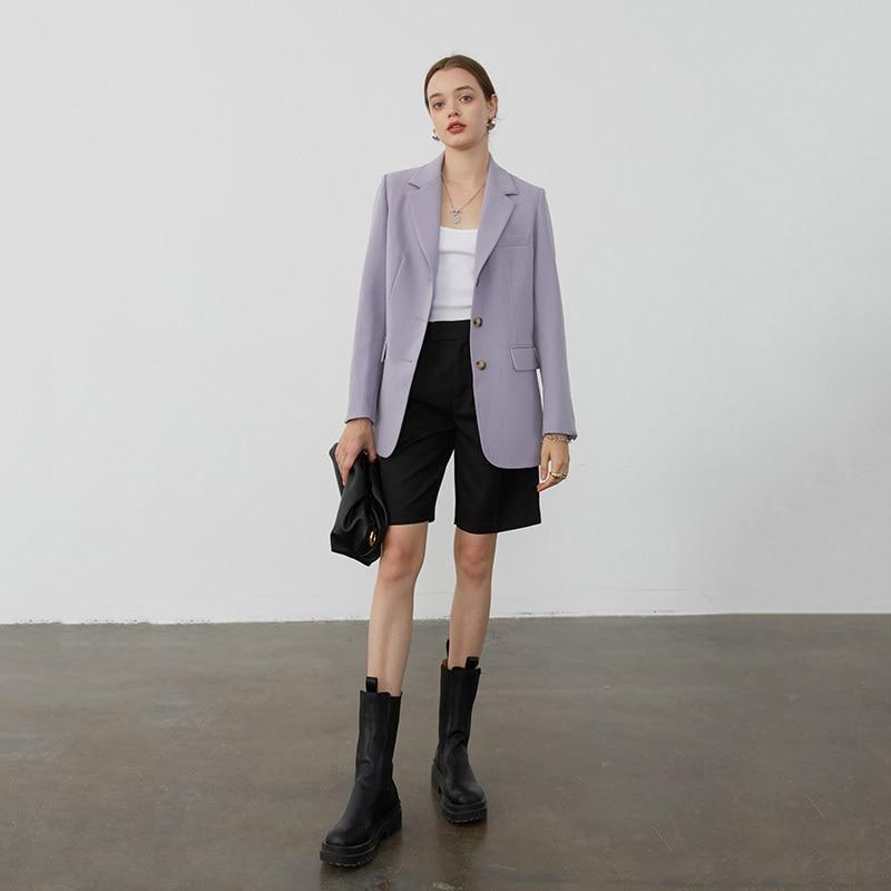 Primetime Looks-Smart and Chic Blazer in powder blue