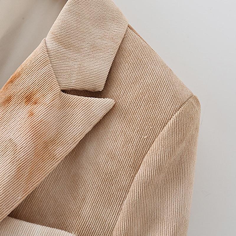 Tie-dyed Print Notched Lapel Blazer