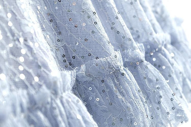 TINSEL Mesh Butterfly Lace Mini Dress