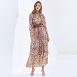 ZAHARA Printed Flowy Maxi Dress