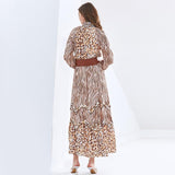 ZAHARA Printed Flowy Maxi Dress