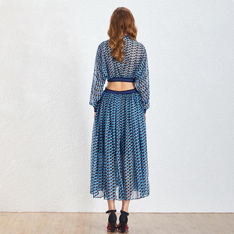 SAPPHIRE hollow out mesh dress