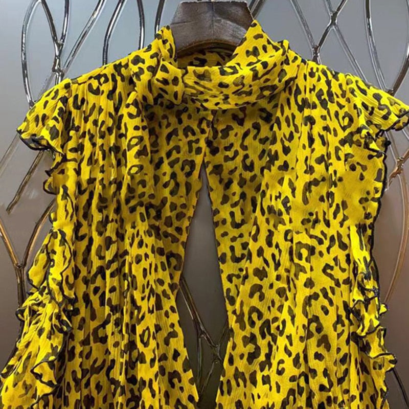 Yesenia asymmetric ruffled dress