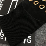 Elastic waist belt with zipper